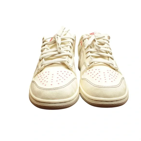 NIKE Men Size US10.5 Dunk Low Se Denim Orewood Sneakers Ivory Dv0834 Retro - Picture 3 of 14